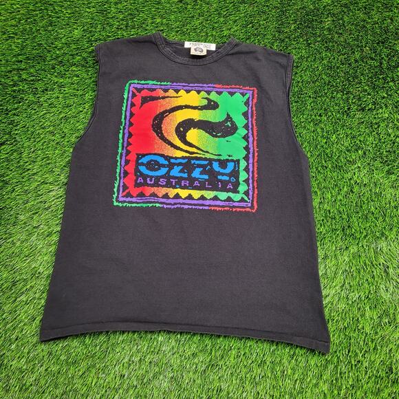 Vintage Ozzy Australia Surf Shirt Large 21x26 USA - Picture 1 of 11